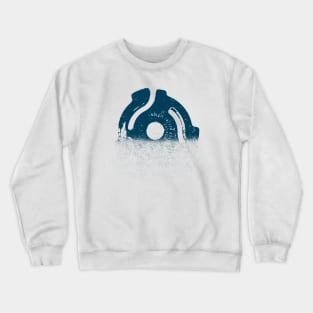 45 RPM Vinyl Record Spacer Crewneck Sweatshirt